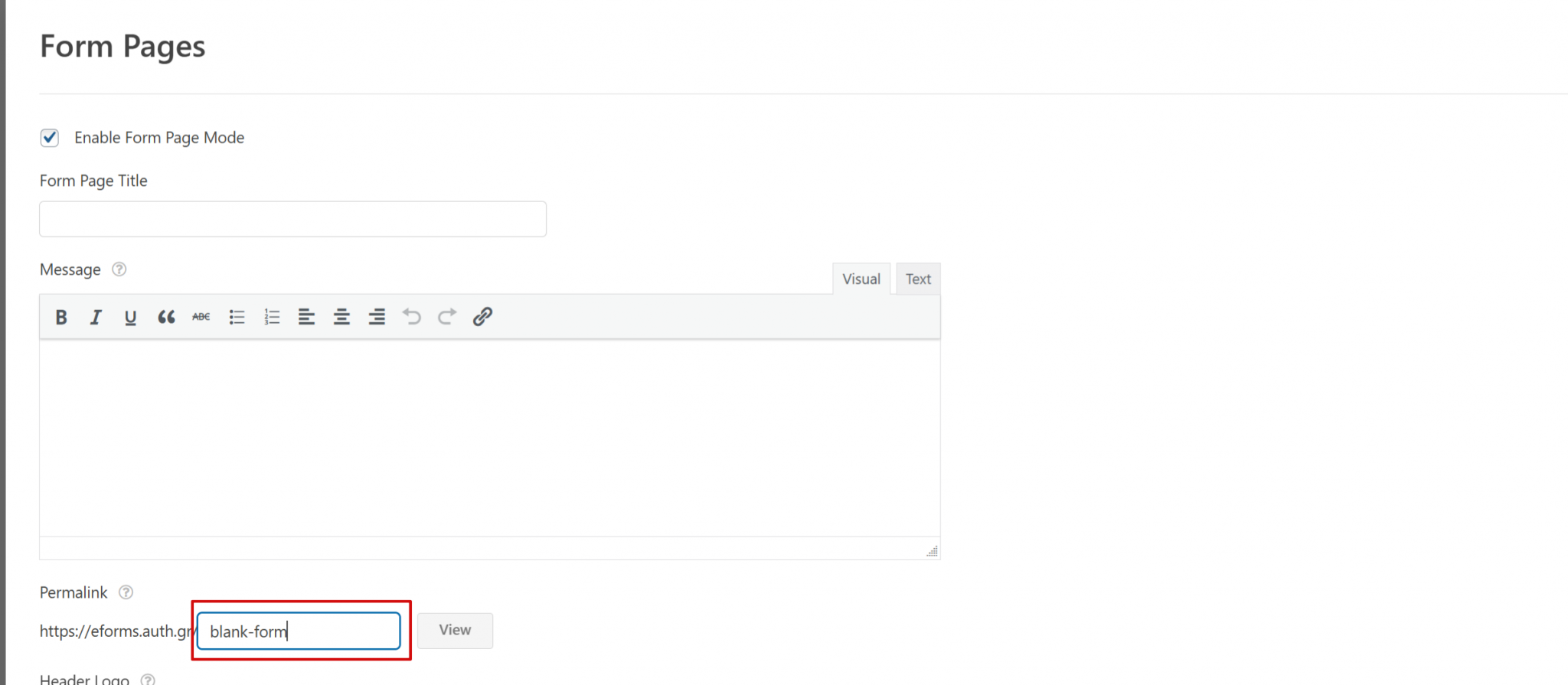 Σύνδεσμος φόρμας – eForms.auth